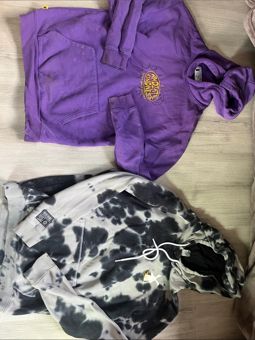 Lot of 2 large Dutch Bros hoodies